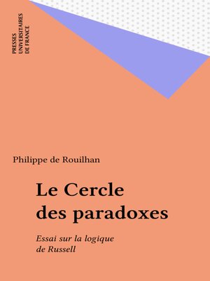 cover image of Le Cercle des paradoxes